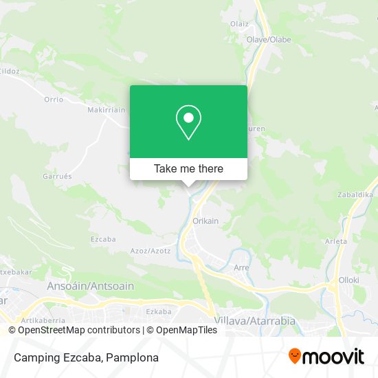 Camping Ezcaba map
