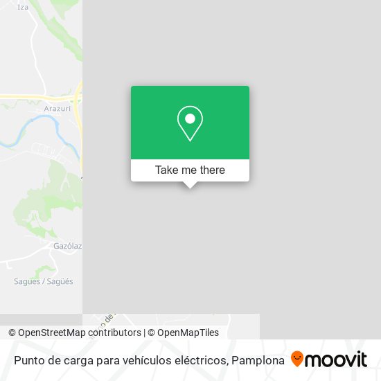 mapa Punto de carga para vehículos eléctricos