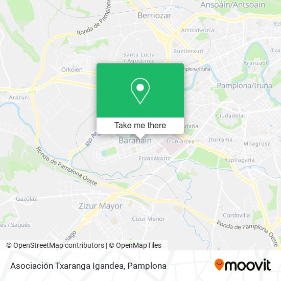 mapa Asociación Txaranga Igandea