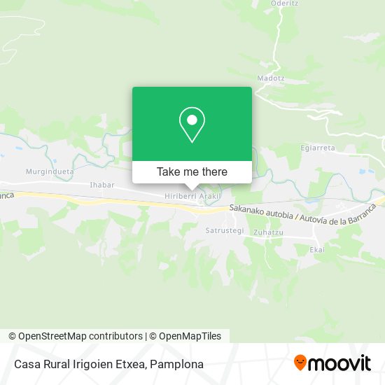 Casa Rural Irigoien Etxea map