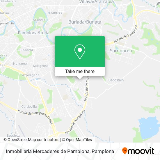 mapa Inmobiliaria Mercaderes de Pamplona