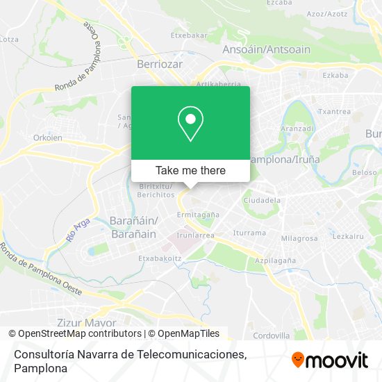 mapa Consultoría Navarra de Telecomunicaciones