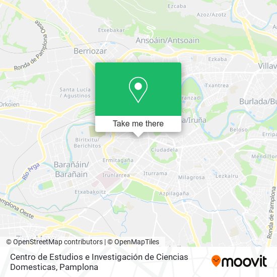 mapa Centro de Estudios e Investigación de Ciencias Domesticas