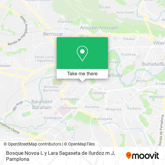 mapa Bosque Novoa L y Lara Sagaseta de Ilurdoz m J