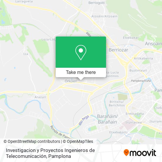 mapa Investigacion y Proyectos Ingenieros de Telecomunicación