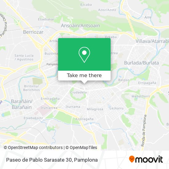 mapa Paseo de Pablo Sarasate 30