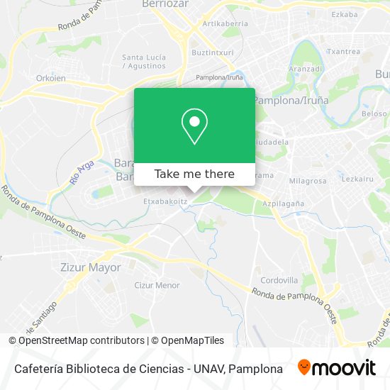 Cafetería Biblioteca de Ciencias - UNAV map