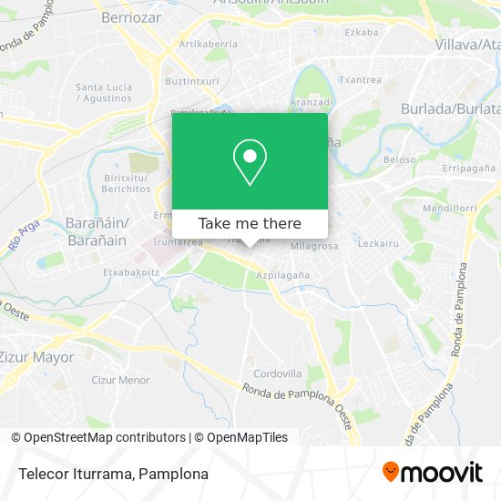 mapa Telecor Iturrama