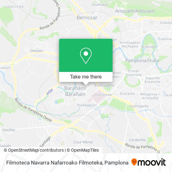 Filmoteca Navarra Nafarroako Filmoteka map