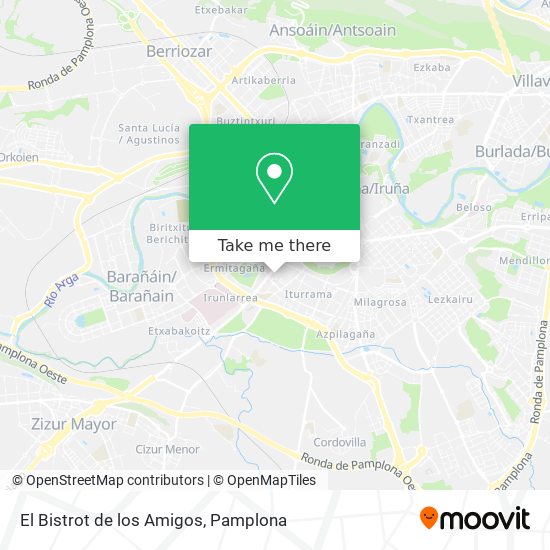 mapa El Bistrot de los Amigos