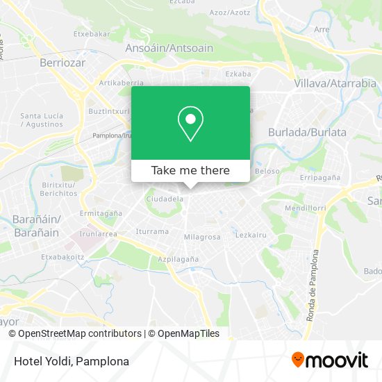 mapa Hotel Yoldi