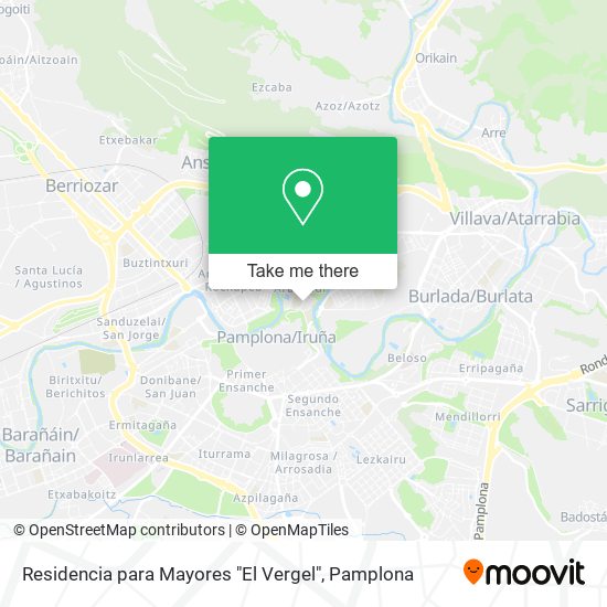 mapa Residencia para Mayores "El Vergel"