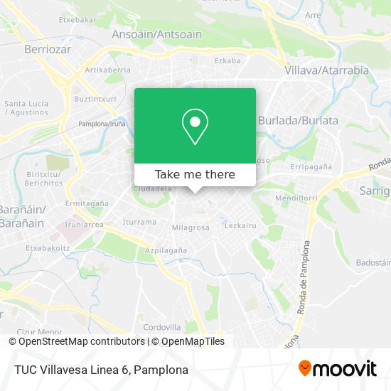 TUC Villavesa Linea 6 map