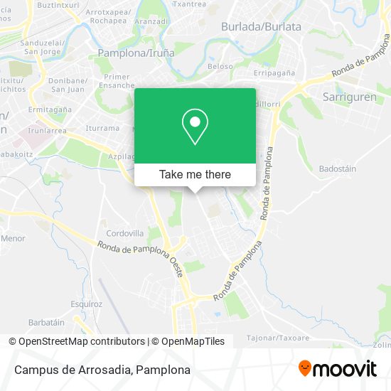 mapa Campus de Arrosadia