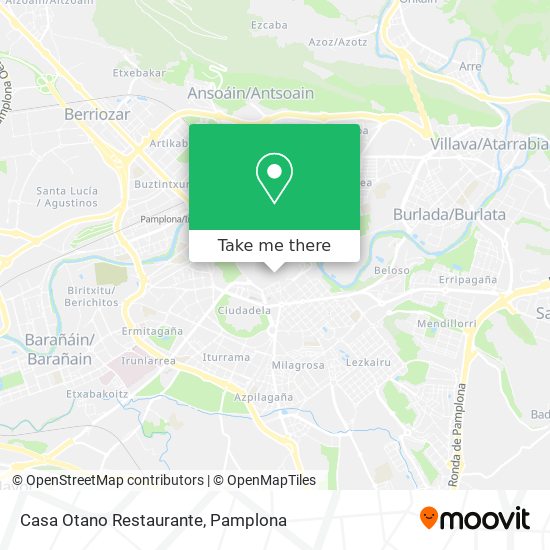 mapa Casa Otano Restaurante