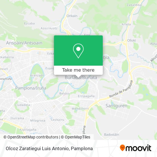 Olcoz Zaratiegui Luis Antonio map