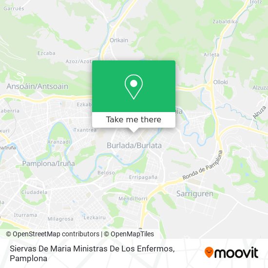 Siervas De Maria Ministras De Los Enfermos map