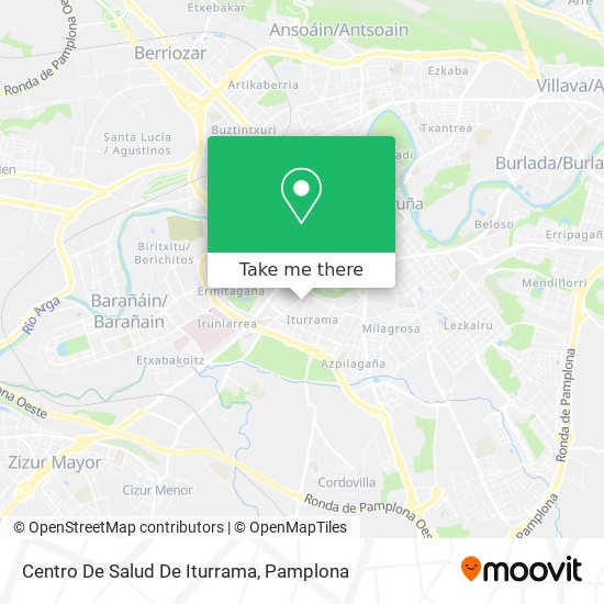 Centro De Salud De Iturrama map