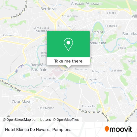 Hotel Blanca De Navarra map