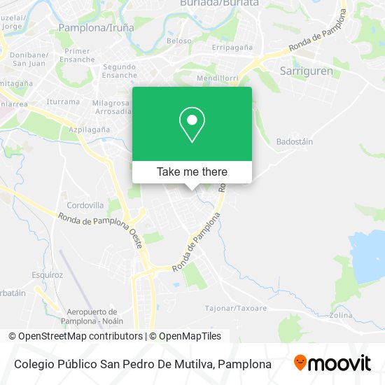 mapa Colegio Público San Pedro De Mutilva