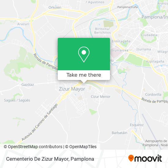 mapa Cementerio De Zizur Mayor