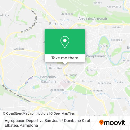 Agrupación Deportiva San Juan / Donibane Kirol Elkatea map