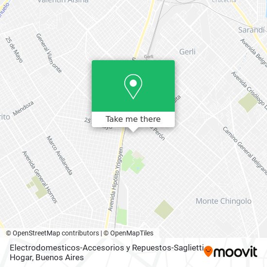 Electrodomesticos-Accesorios y Repuestos-Saglietti Hogar map