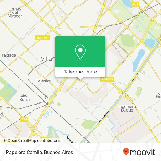Papelera Camila map