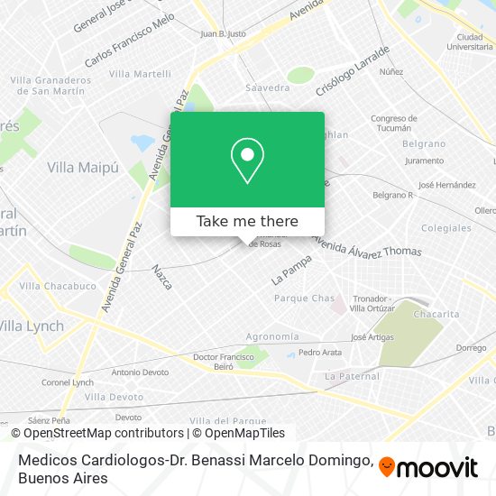 Mapa de Medicos Cardiologos-Dr. Benassi Marcelo Domingo