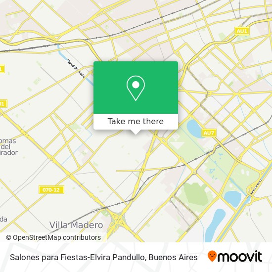 Salones para Fiestas-Elvira Pandullo map