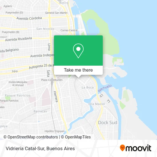 Mapa de Vidriería Catal-Sur