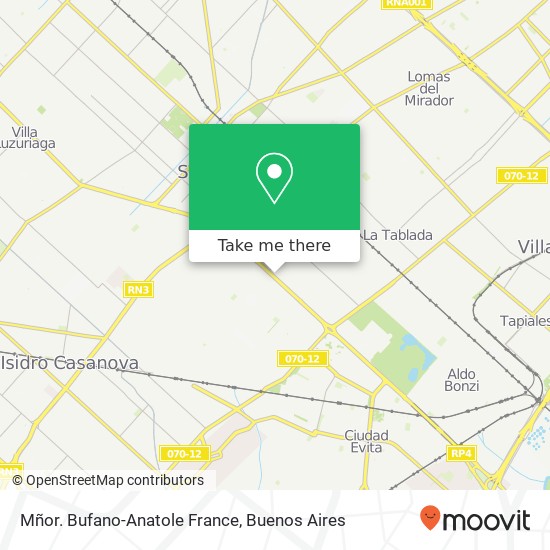 Mñor. Bufano-Anatole France map