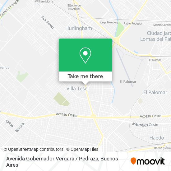 Avenida Gobernador Vergara / Pedraza map