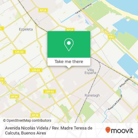 Avenida Nicolás Videla / Rev. Madre Teresa de Calcuta map