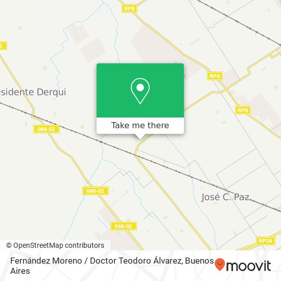 Fernández Moreno / Doctor Teodoro Álvarez map