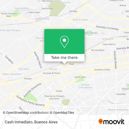 Mapa de Cash Inmediato
