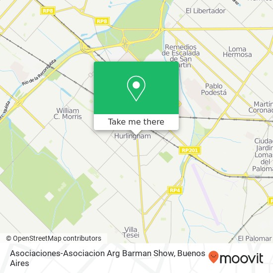 Asociaciones-Asociacion Arg Barman Show map