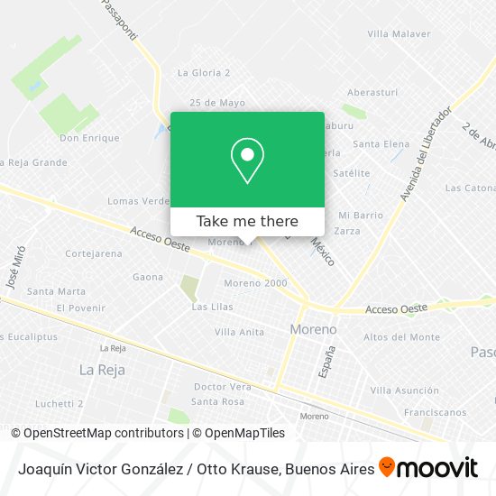 Mapa de Joaquín Victor González / Otto Krause