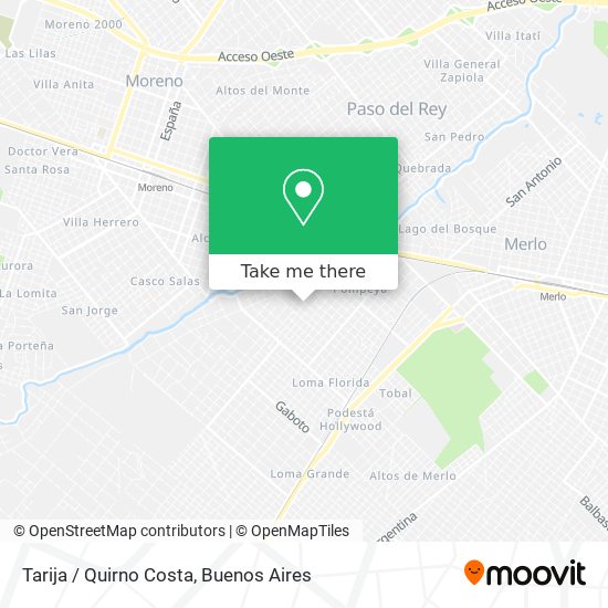 Tarija / Quirno Costa map