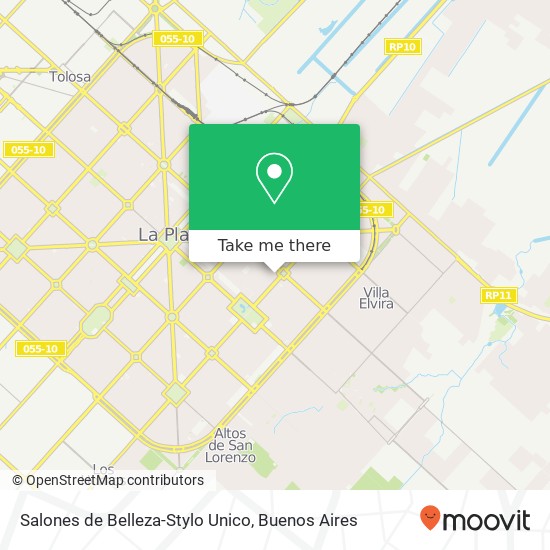 Mapa de Salones de Belleza-Stylo Unico