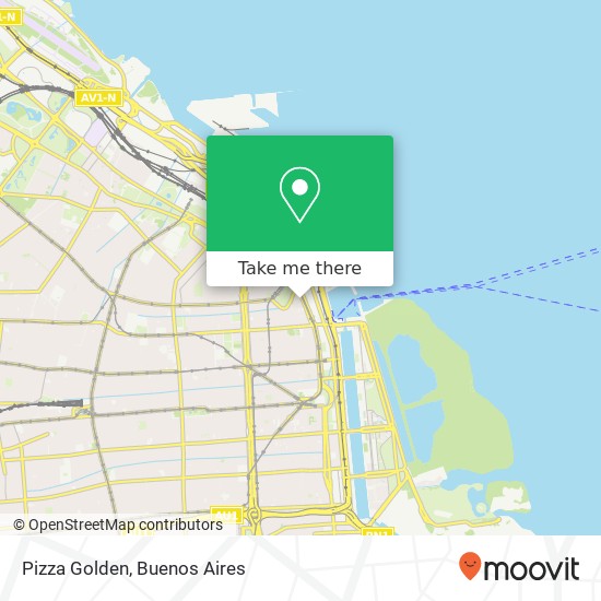 Pizza Golden map