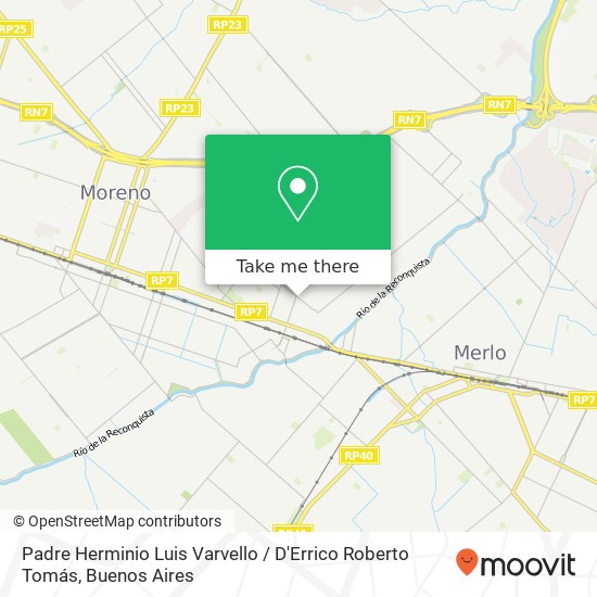 Padre Herminio Luis Varvello / D'Errico Roberto Tomás map