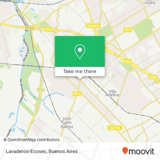 Mapa de Lavaderos-Ecosec