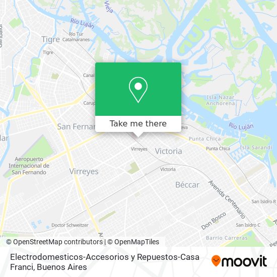 Electrodomesticos-Accesorios y Repuestos-Casa Franci map