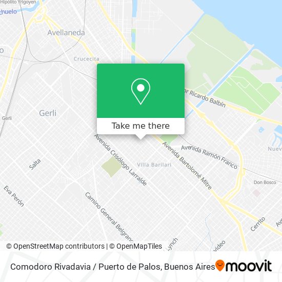 Comodoro Rivadavia / Puerto de Palos map