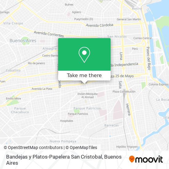 Bandejas y Platos-Papelera San Cristobal map