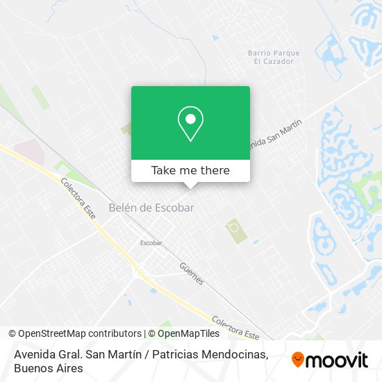 Avenida Gral. San Martín / Patricias Mendocinas map