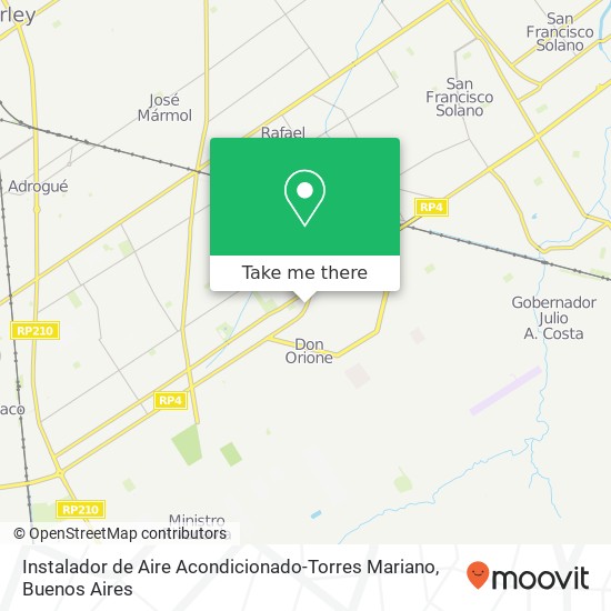 Mapa de Instalador de Aire Acondicionado-Torres Mariano