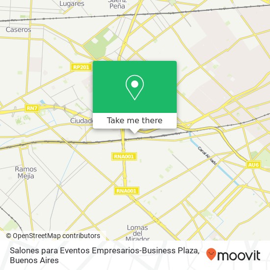 Mapa de Salones para Eventos Empresarios-Business Plaza