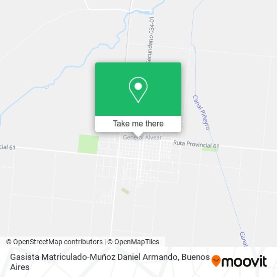 Mapa de Gasista Matriculado-Muñoz Daniel Armando